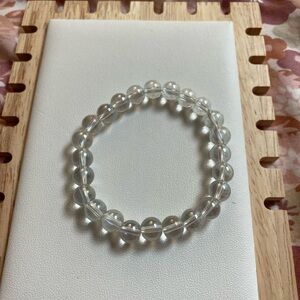 Elegant Clear Beaded Bracelet